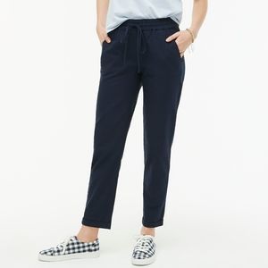 J. Crew Navy Blue Drawstring Jogger Ankle Trouser Pant #03341 | Women's Size 2